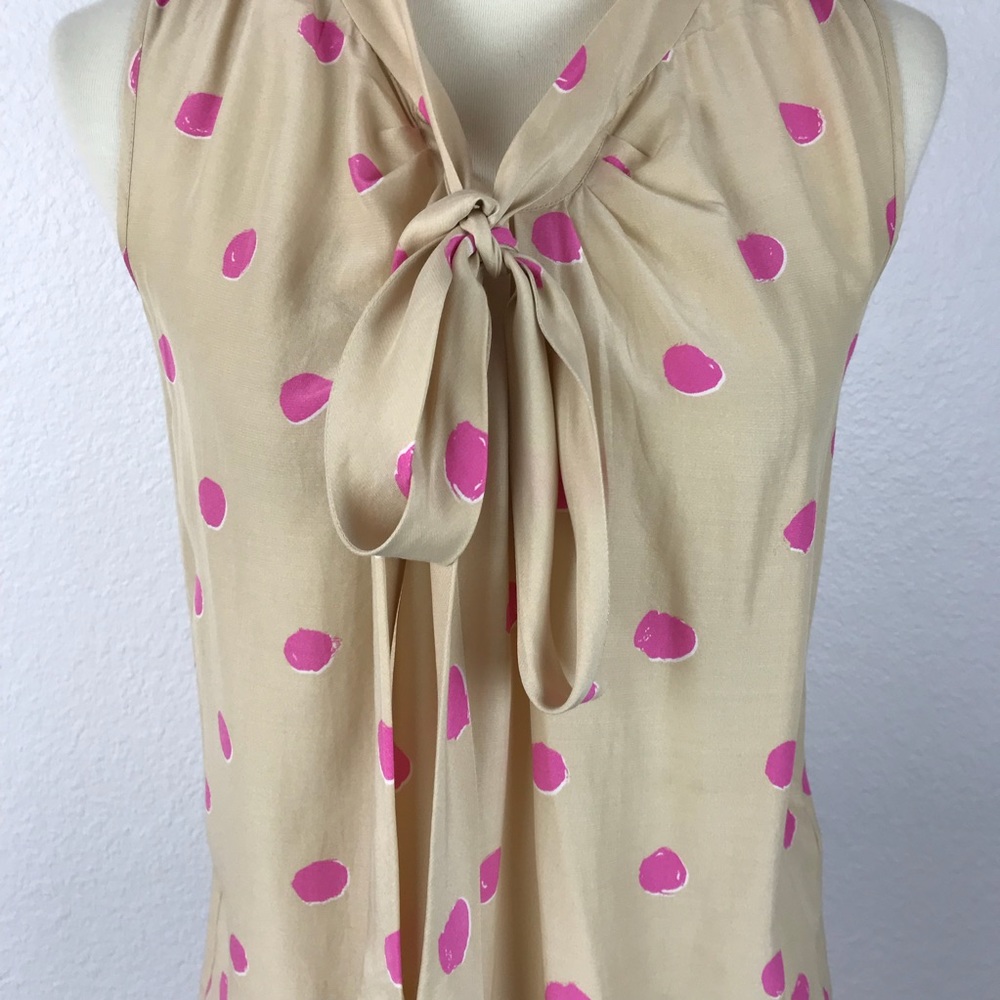 Kate Spade New York Silk Blend Polka Dot Top T47 - Picture 3 of 8
